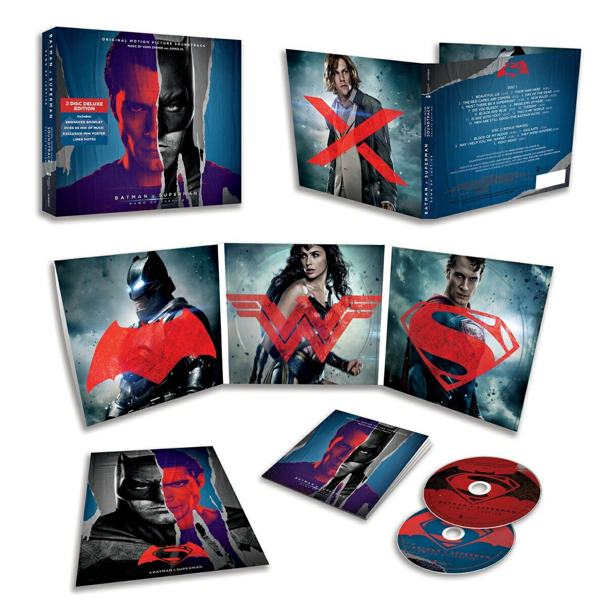 Disc1
1 : Beautiful Lie
2 : Their War Here
3 : The Red Capes Are Coming
4 : Day Of The Dead
5 : Must There Be A Superman?
6 : New Rules
7 : Do You Bleed?
8 : Problems Up Here
9 : Black and Blue
10 : Tuesday
11 : Is She With You?
12 : This Is My World
13 : Men Are Still Good(The Batman Suite)
Disc2
1 : Blood Of My Blood (Bonus Track)
2 : Vigilante (Bonus Track)
3 : May I Help You, Mr. Wayne? (Bonus Track)
4 : They Were Hunters (Bonus Track)
5 : Fight Night (Bonus Track)
Powered by HMV