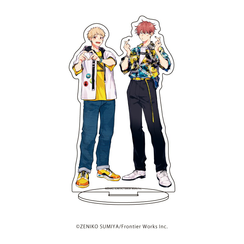 キャラアクリルフィギュア「かわにさざなみ」01/宇田川香&丹波誠一郎(描き下ろしイラスト)【グッズ】