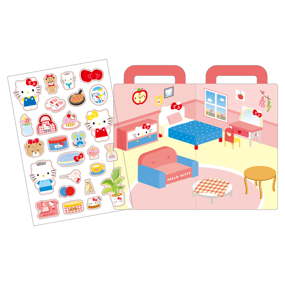 サンリオキャラクターズエンジョイステッカーセット　ハローキティのお部屋