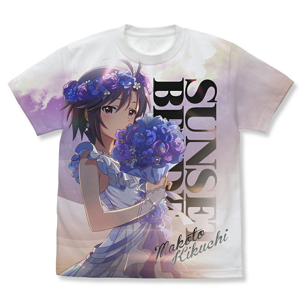 アイドルマスター ミリオンライブ! サンセットブライド 菊地真 フルグラフィックTシャツ/WHITE-M