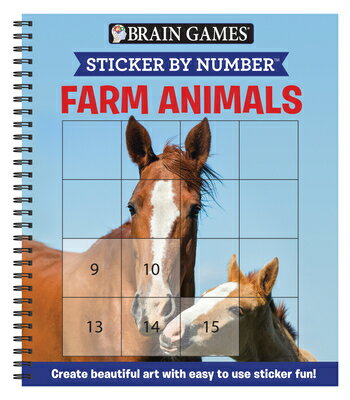 ŷ֥å㤨Brain Games - Sticker by Number: Farm Animals (Easy - Square Stickers: Create Beautiful Art with Ea STICKER NUMBER FARM ANIMALS Brain Games - Sticker by Number [ Publications International Ltd ]פβǤʤ1,742ߤˤʤޤ