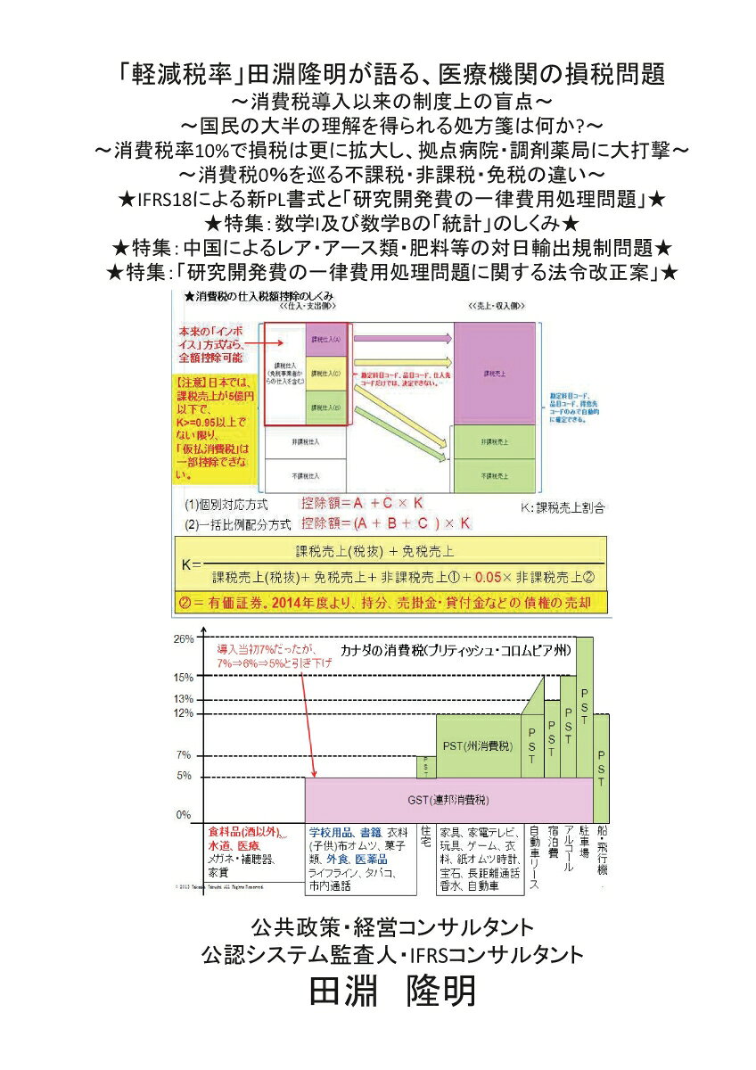 【POD】「軽減税率」田淵隆明が語る、医療機関の損税問題とその