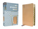 Niv, Student Bible, Personal Size, Leathersoft, Tan, Thumb Indexed, Comfort Prin...
