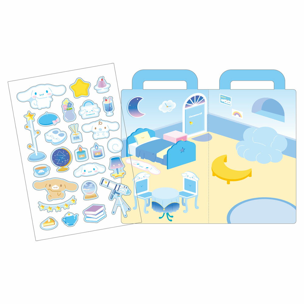 サンリオキャラクターズエンジョイステッカーセット　シナモンのお部屋