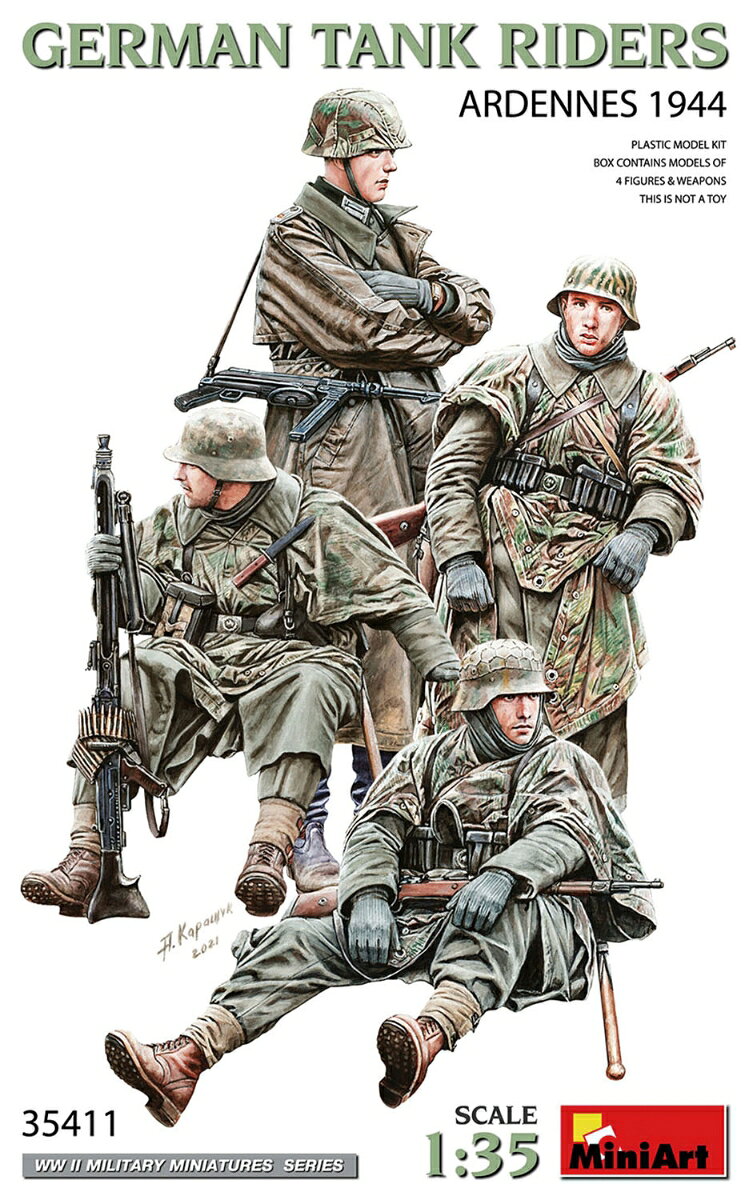 1/35 WW.II ドイツ軍 跨乗兵 アルデンヌ 1944 【MA35411】 (プラモデル)