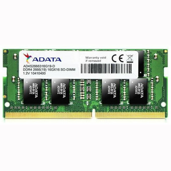 ADATA メモリーモジュール（ノートCPU用　SO-DIMM） PC4-21300(DDR4-2666)　8GB