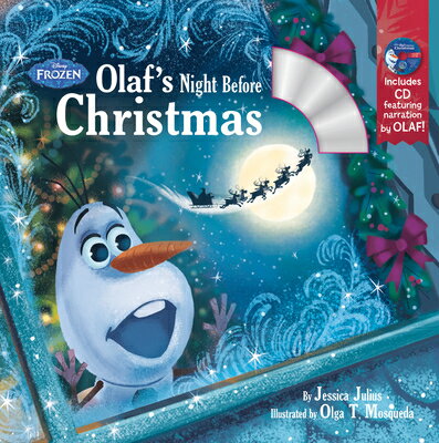 Olaf 039 s Night Before Christmas Book CD OLAFS NIGHT BEFORE XMAS BK C Disney Books