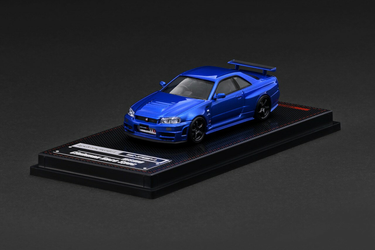 ignition model Nissan Skyline GT-R (BNR34) NISMO customized Blue Metallic (1/64 Scale) 【IG4174】 (ミニカー)