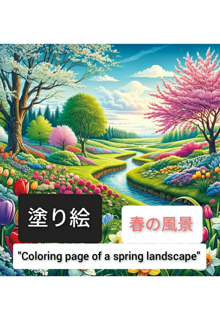 【POD】塗り絵≈春の風景≈