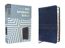 Niv, Student Bible, Personal Size, Leathersoft, Navy, Thumb Indexed, Comfort Pri...