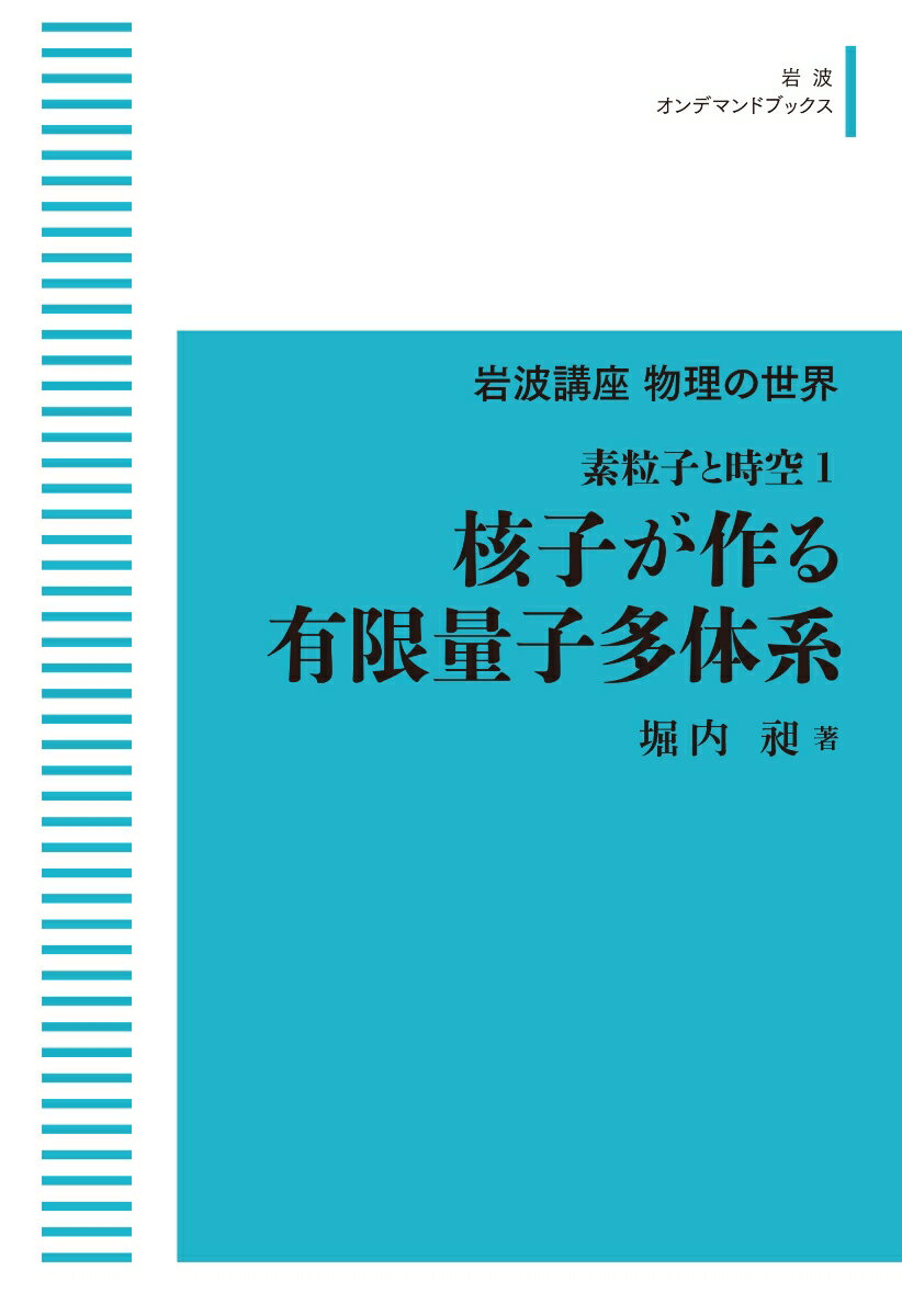 岩波講座物理の世界 素粒子と時空1 核子が作る有限量子多体系