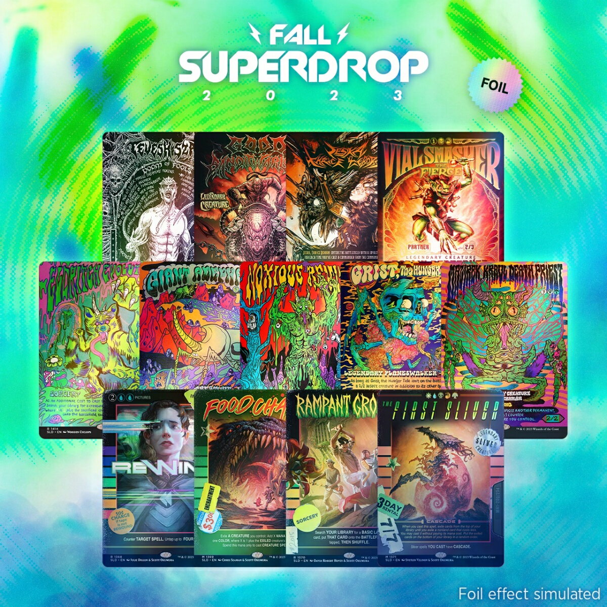 マジック：ザ・ギャザリング Secret Lair Fall Superdrop 2023 Bugs, Bands ＆ Blockbusters Bundle Foil Edition　【クレジットカード決済限定】