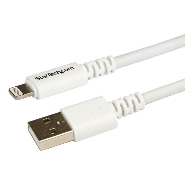 3m iPhone/ iPod/ iPad対応Apple Lightning - USB ケーブル ホワイト Apple MFi認証取得 ライトニング 8ピン（オス） - USB A（オス）