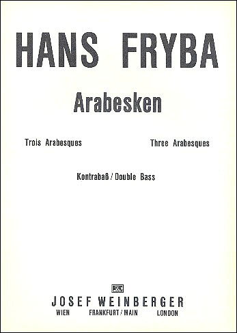 【輸入楽譜】フリーバ, Hans: 3つのアラベスク