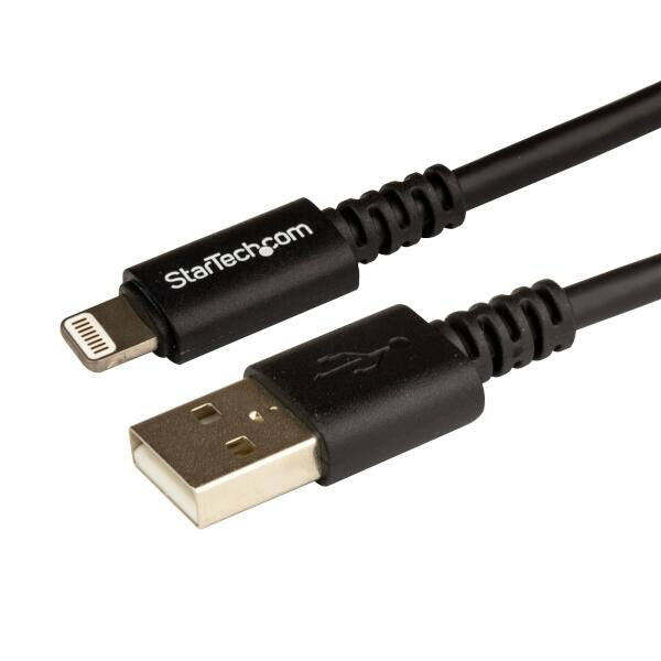 3m iPhone/ iPod/ iPad対応Apple Lightning - USB ケーブル ブラック Apple MFi認証取得 ライトニング 8ピン（オス） - USB A（オス）