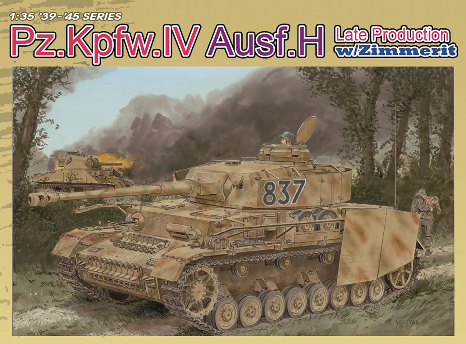 1/35 WW.II ドイツ軍 IV号戦車H型後期生産型 ツィンメリットコーティング付き マジックトラック/アルミ砲身/3Dプリントマズルブレーキ付属 豪華仕様 【DR6560SP】 (プラモデル)