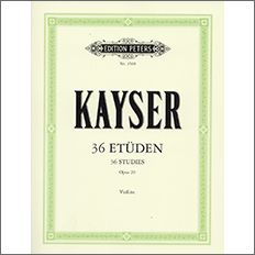 カイザー, Heinrich Ernst: 初歩的で発展的な練習曲 Op.20/ジット編 