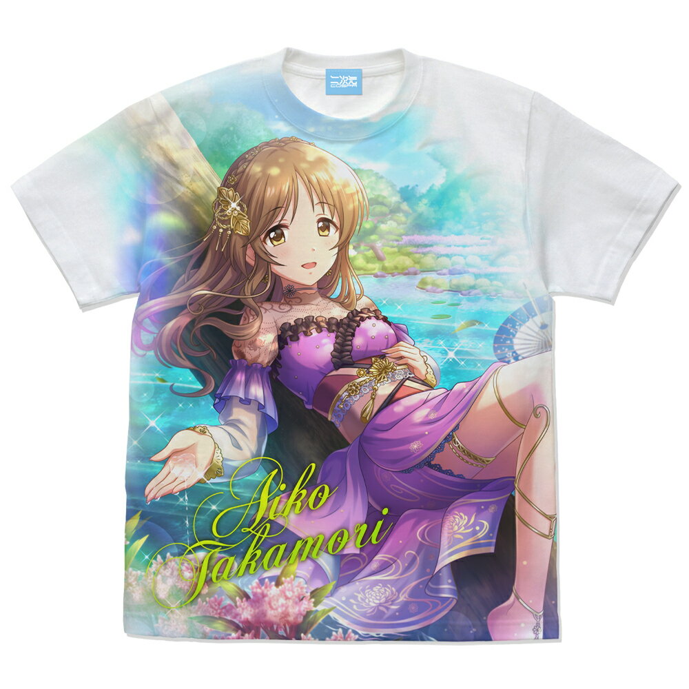 アイドルマスター シンデレラガールズ【内緒の休息日】高森藍子 フルグラフィックTシャツ/WHITE-M