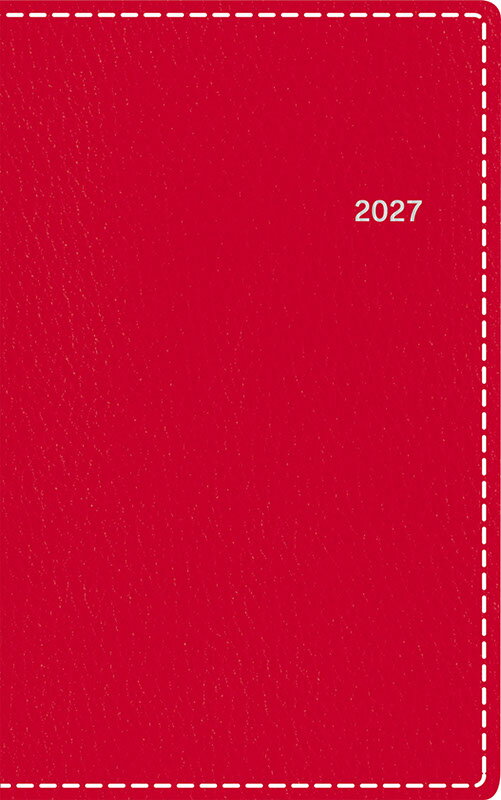 2027年 手帳 1月始まり No.178 T'beau （ティーズビュー） 6 [レッド]高橋書店 手帳判 ウィークリー