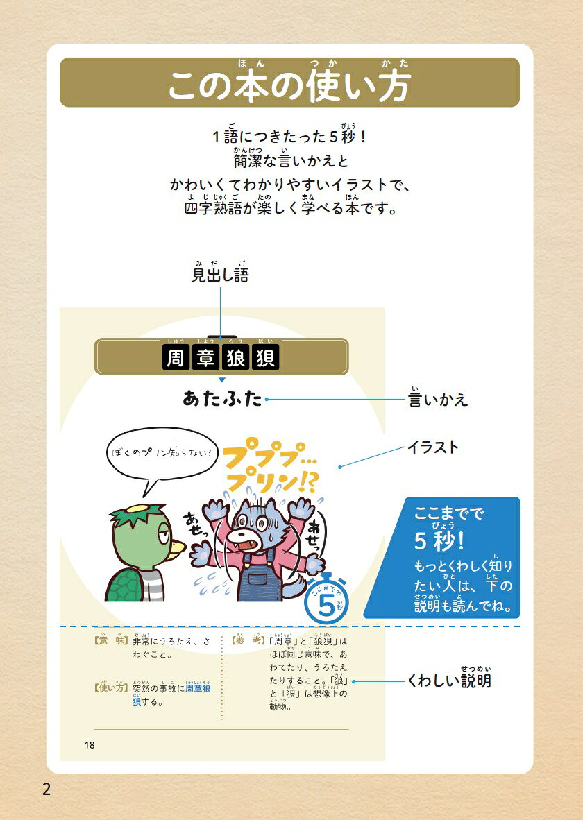 楽天ブックスの5秒でわかる四字熟語図鑑 [ Gakken ]｜アングル2