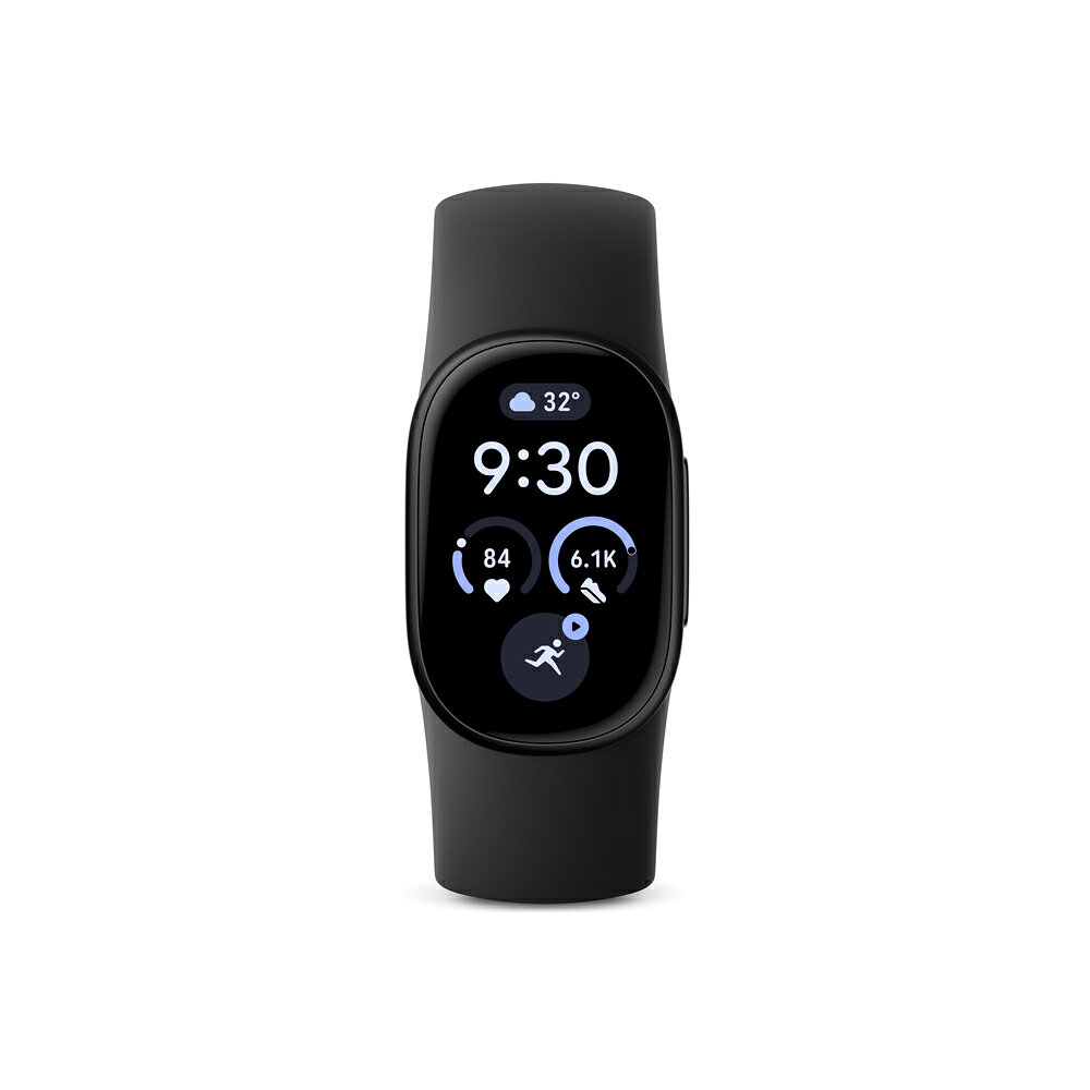 Google Fitbit Edge Matte Black アルミケース / Obsidian アクティブ バンド
