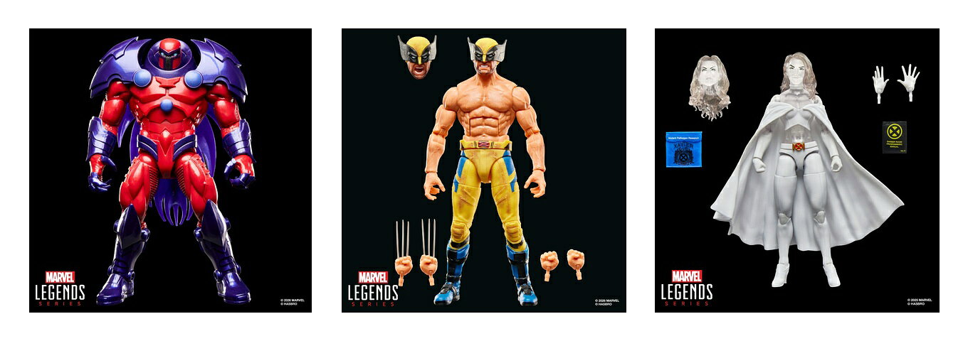 【セット商品】【楽天ブックス限定】ハズブロ(Hasbro)MARVEL フィギュア 3種(マーベルコミックス アンキャニィX-MEN オンスロート + デッドプール＆ウルヴァリン ウルヴァリン(ジャケットなし) + コミックス アンキャニィX-MEN エマ・フロスト(ダイヤモンドフォーム))