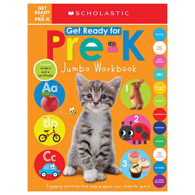 Get Ready for Pre-K Jumbo Workbook: Scholastic Early Learners (Jumbo Workbook) GET READY FOR PRE-K JUMBO WORK （Scholastic Early Learners） [ Scholastic ]