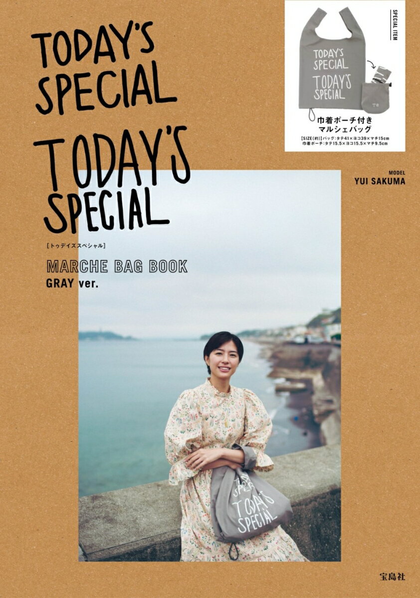 TODAY'S SPECIAL MARCHE BAG BOOK GRAY ver.