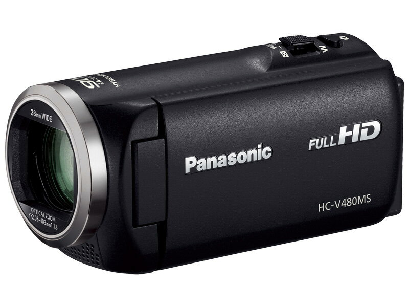 Panasonic デジタルハイビジョンビデオカメラ （ブラック） HC-V480MS-K