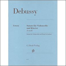 【輸入楽譜】ドビュッシー, Achille-Claude: チェロとピアノのためのソナタ ニ短調/原典版