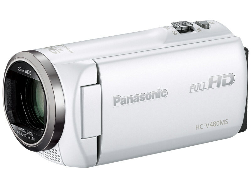 Panasonic デジタルハイビジョンビデオカメラ （ホワイト） HC-V480MS-W