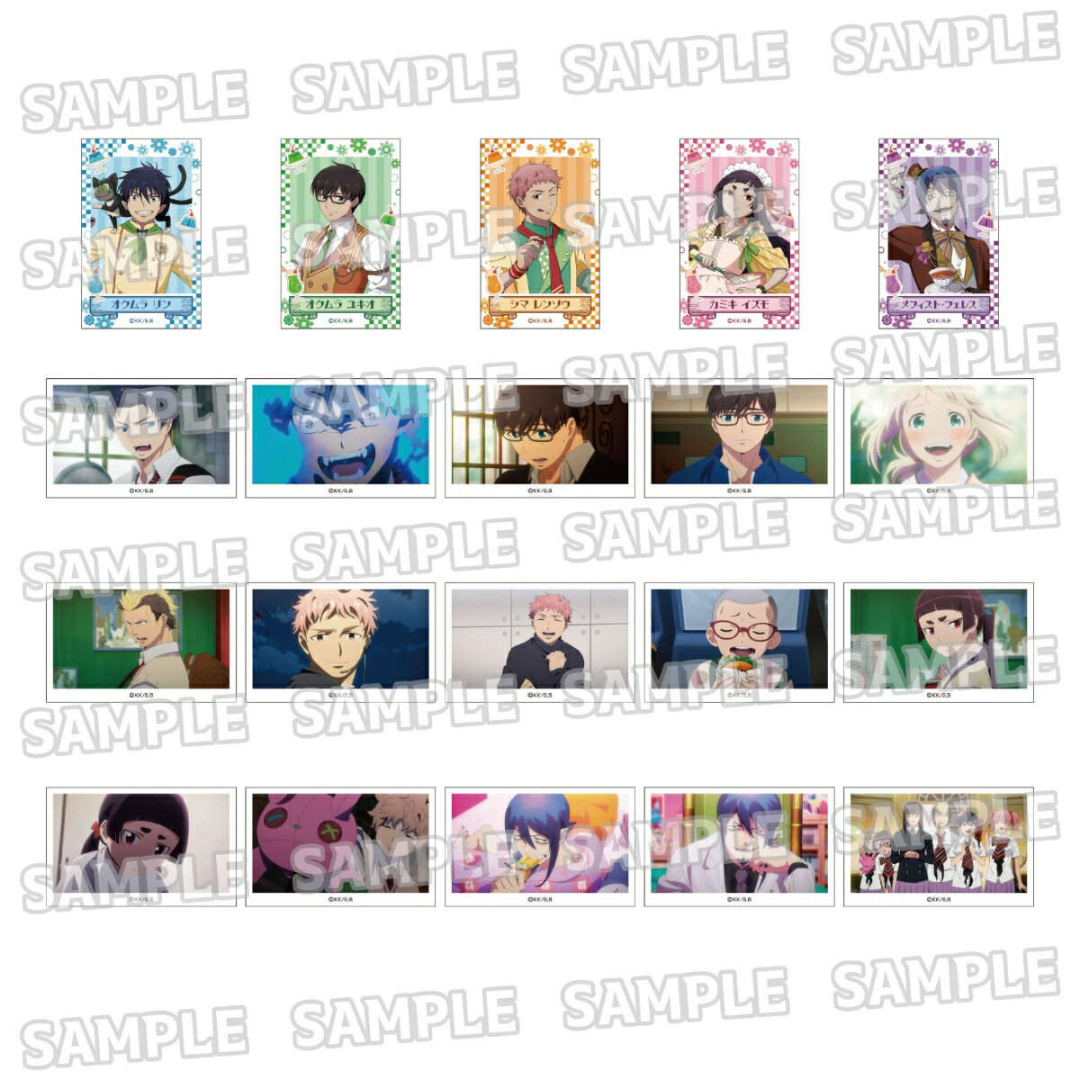 青の祓魔師 島根啓明結社篇 ミニフォトカードコレクション 1BOX