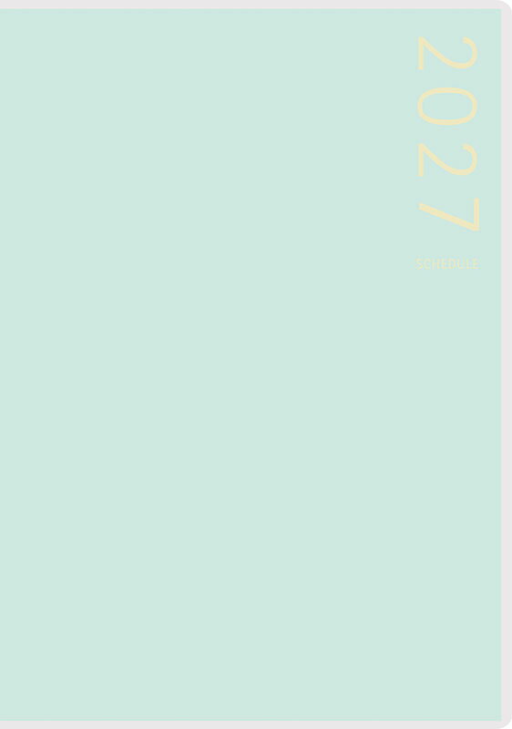 2027年　手帳　1月始まり　No.182　T'pure （ティーズピュア） 3　　[ミント]高橋書店　B7判　　ウィークリー （ティーズピュア）