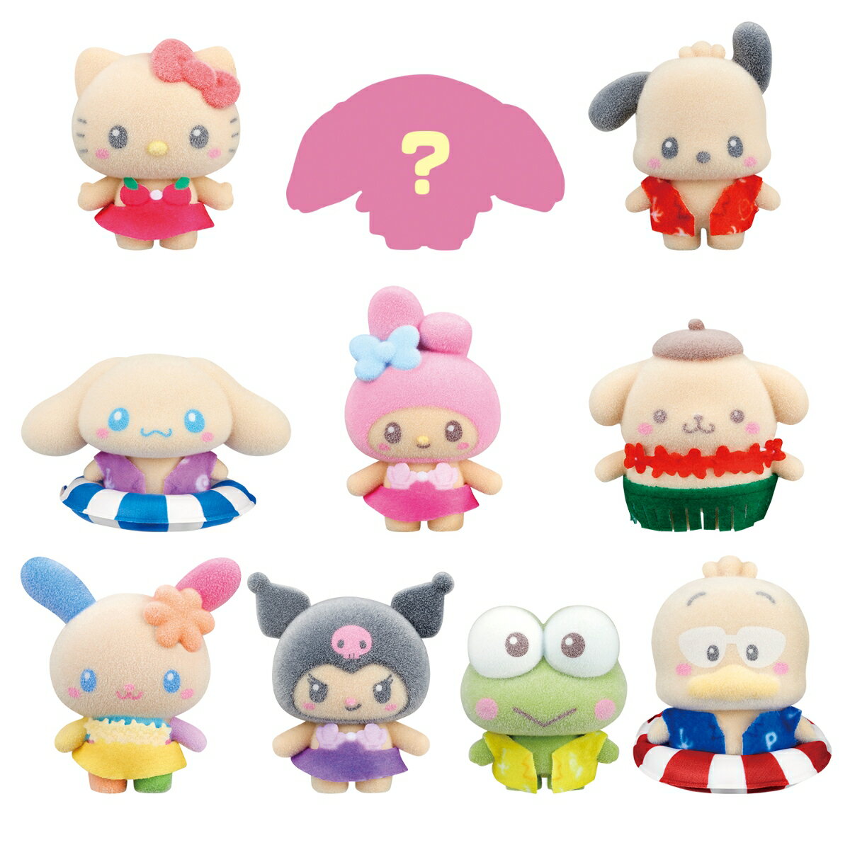 ぷちとも Sanrio characters みんなでひやけ（1BOX18個入り）