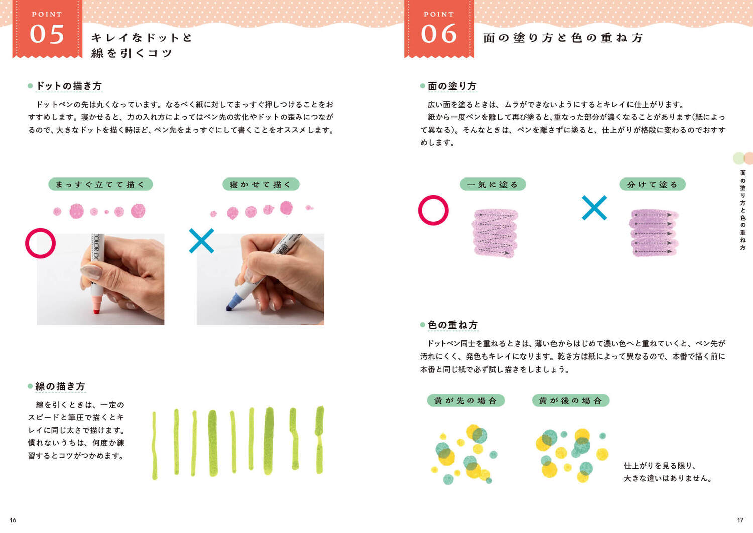 絵心&センスなしでOK！ クリーンカラードットで伝えるメッセージ [ あゆあゆ ] 2