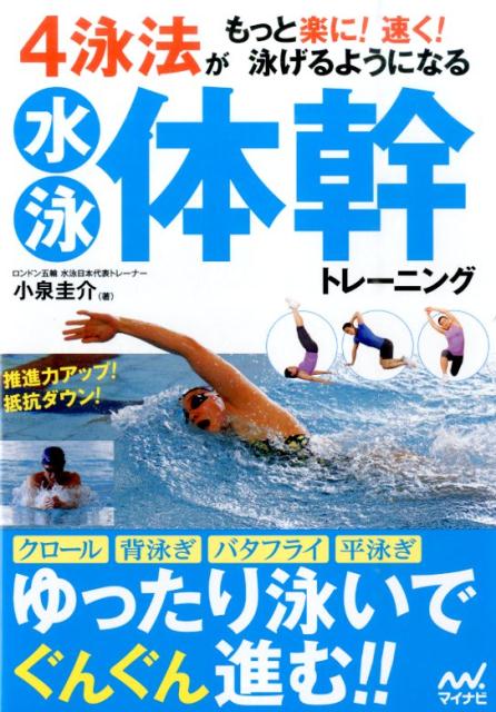 痛みの出ない美しい泳ぎが身につくコアトレーニング。クロール、背泳ぎ、バタフライ、平泳ぎ。ゆったり泳いでぐんぐん進む！！