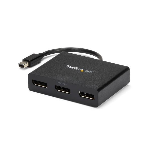 3ポートMSTハブ Mini DisplayPort - 3x DsiplayPort マルチモニタースプリッタ 4K対応 Windowsのみ対応