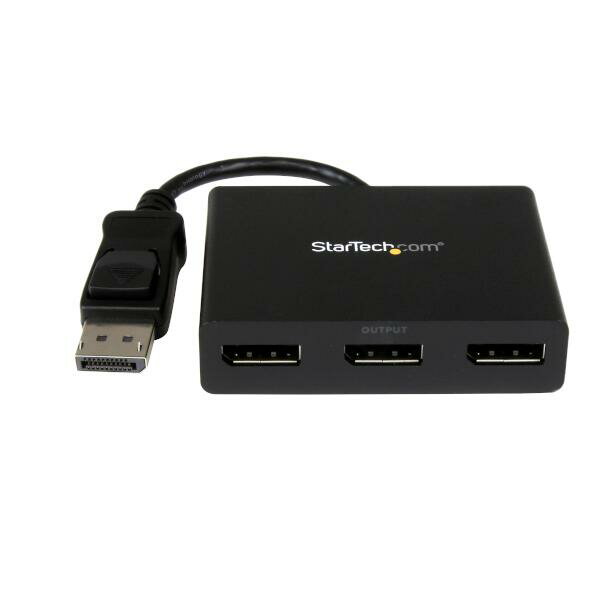 3ポートMSTハブ DisplayPort - 3x DisplayPort マルチモニタースプリッタ 4K対応 Windowsのみ対応