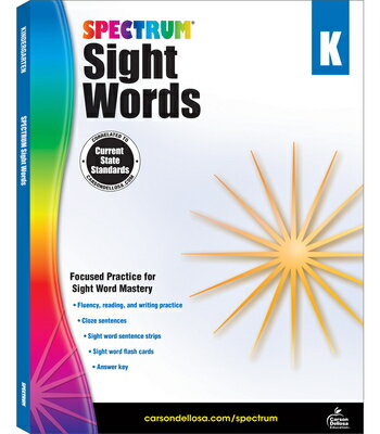 Spectrum Sight Words, Grade K: Volume 104 SPECTRUM SIGHT WORDS GRD K （Spectrum） Spectrum