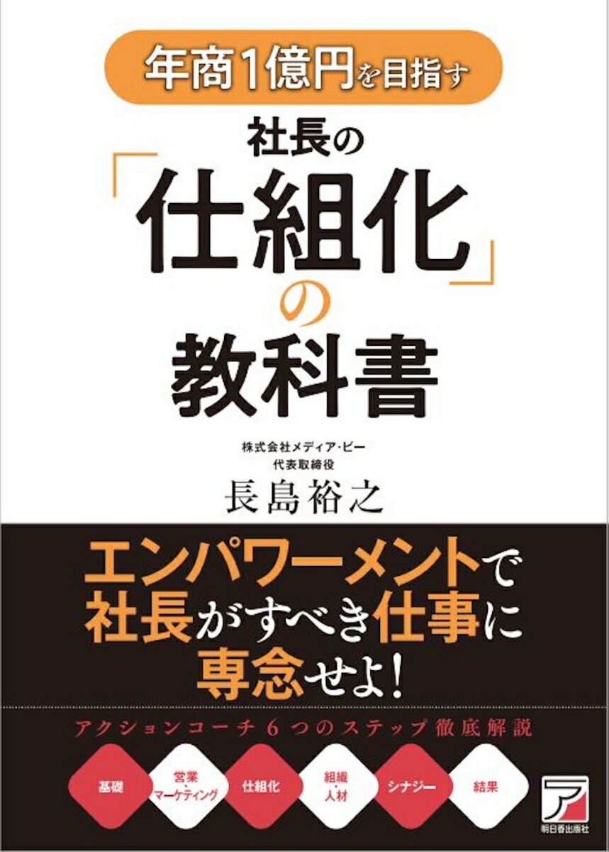 エンパワーメントで社長がすべき仕事に専念せよ！基礎、営業・マーケティング、仕組化、組織・人材、シナジー、結果。アクションコーチ６つのステップ徹底解説。