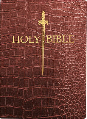 KJV Sword Bible, Large Print, Walnut Alligator Bonded Leather, Thumb Index KJV SWORD BIBLE LP WALNUT ALLI （King James Version Sword Bible） 