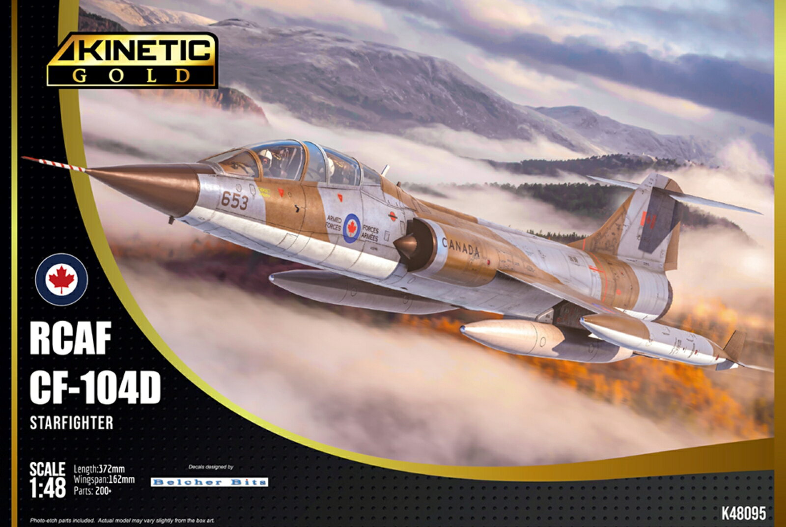 1/48 CF-104D スターファイター カナダ空軍 【KNE48095】 (インジェクションキット)