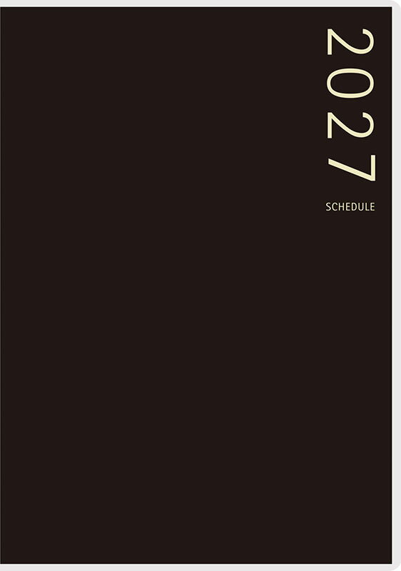 2027年 手帳 1月始まり No.195 T'pure （ティーズピュア） 1 [ブラック]高橋書店 B7判 ウィークリー