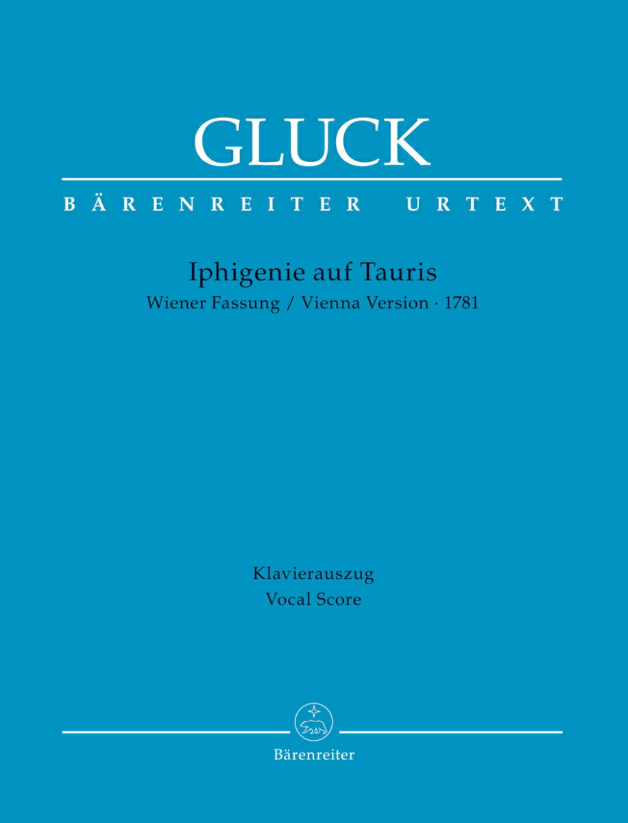 【輸入楽譜】グルック, Christoph Willibald: オペラ「タウリスのイフィゲニア」(1781年ウィーン版)(独語)/原典版/Croll編