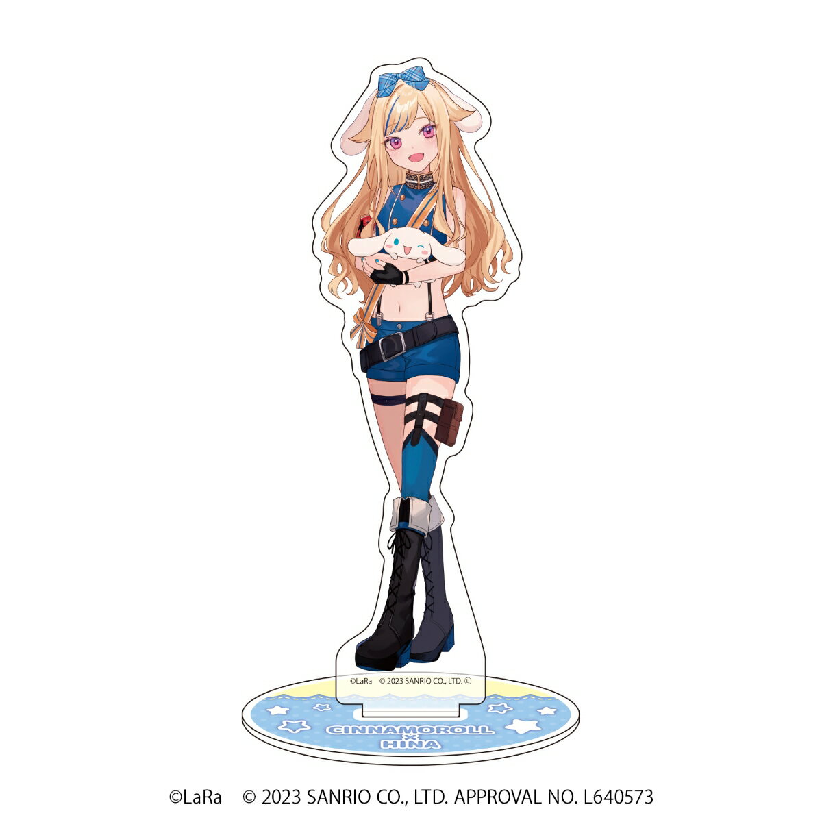 キャラアクリルフィギュア「ヒメヒナ×マイメロディ&シナモロール」02/ヒナ×シナモロール(コラボイラスト)【グッズ】