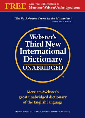 Webster's Third New International Dictionary is a landmark in lexicography, one that sets the standard for scholarship and excellence. Its unsurpassed quality and reliability reflects 150 years of accumulated scholarship and makes this the premier unabridged dictionary in America today.