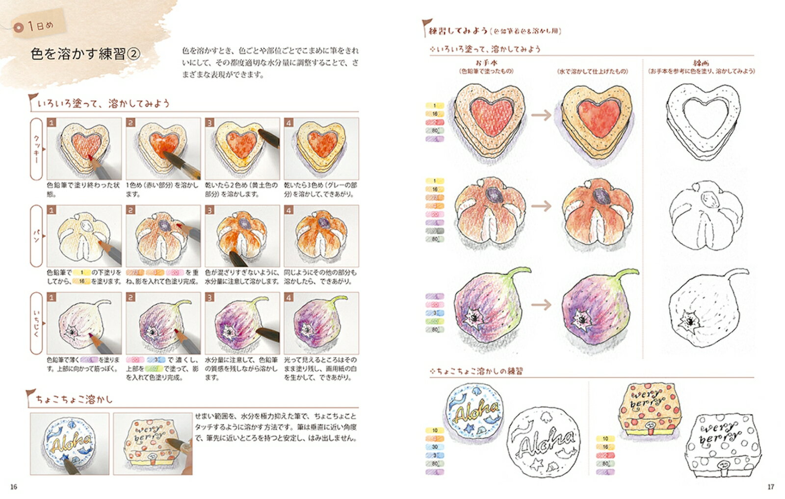 14日間でマスター描き込み式　はじめての水彩色鉛筆レッスンブック [ 高原 泉 ] 3