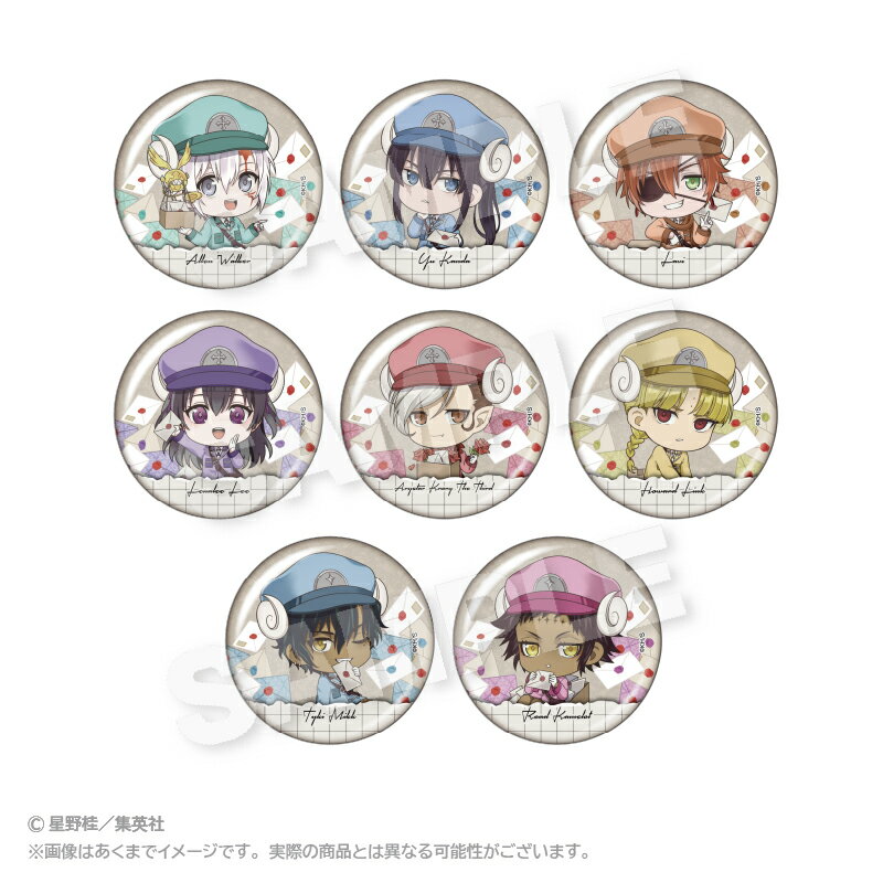「D．Gray-man」からトレーディングおとどけメェる缶バッジが登場！【対象年齢】：15歳以上【商品サイズ (cm)】(幅×高さ）：5.7×5.7