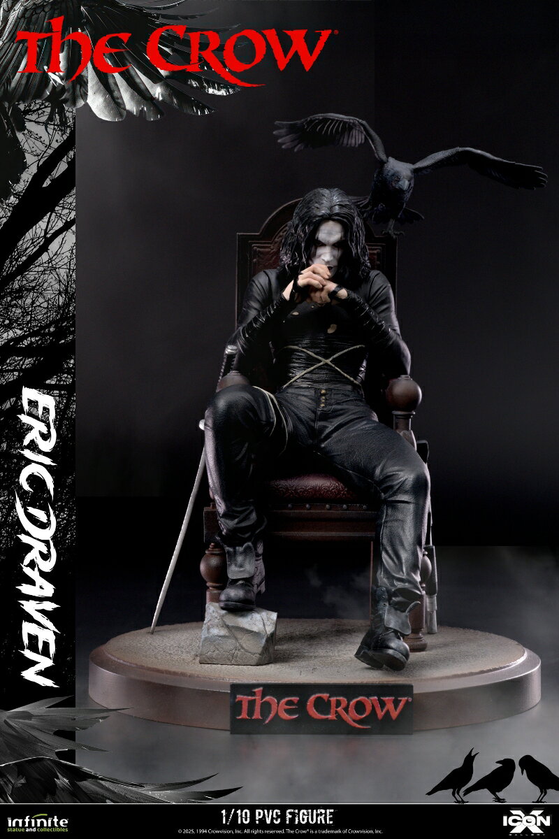 アイコンx/ 『クロウ 飛翔伝説』: エリック・ドレイヴン 1/10 PVC スタチュー 【1005785】 (フィギュア)