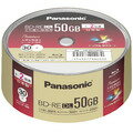 Panasonic 録画用2倍速ブルーレイディスク片面2層50GB(書換型) スピンドル30枚 LM-BES50P30